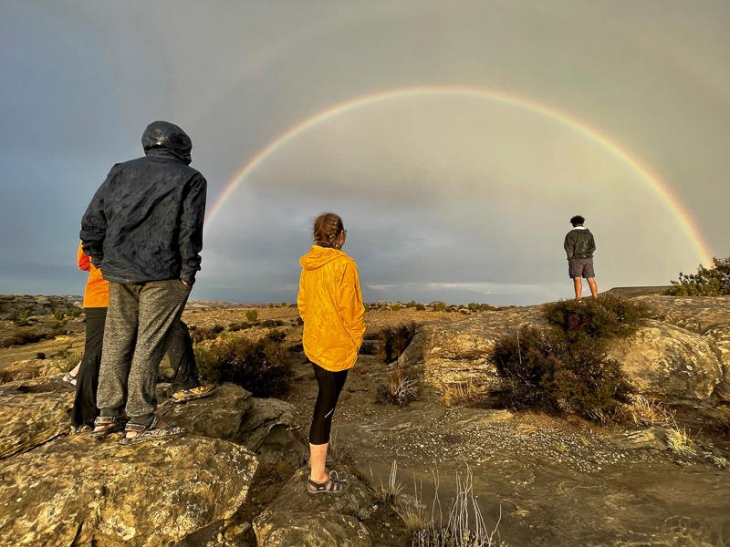 该团队在犹他州观察到双彩虹.
